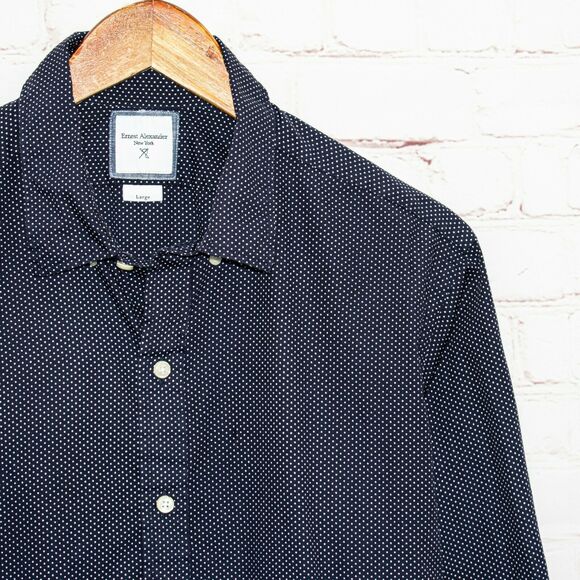 Ernest Alexander Men's Polka Dot Button up Shirt Size Large - Picture 1 of 7